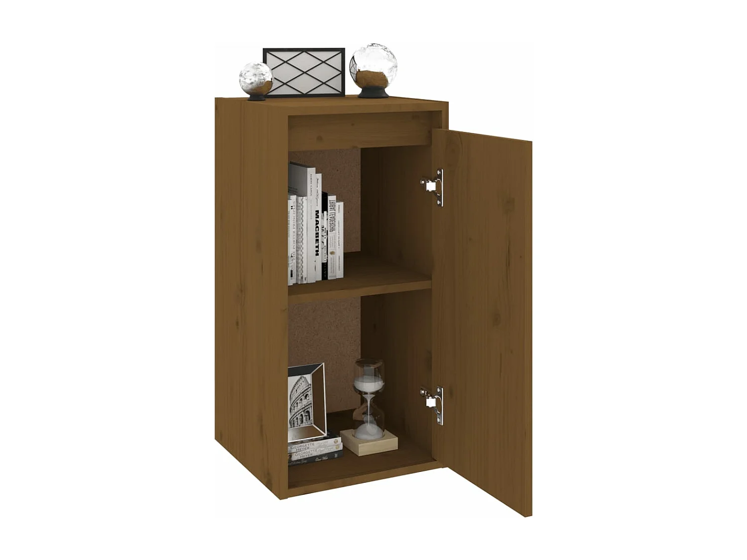 Armoire murale Marron miel 30x30x60 cm Bois de pin massif