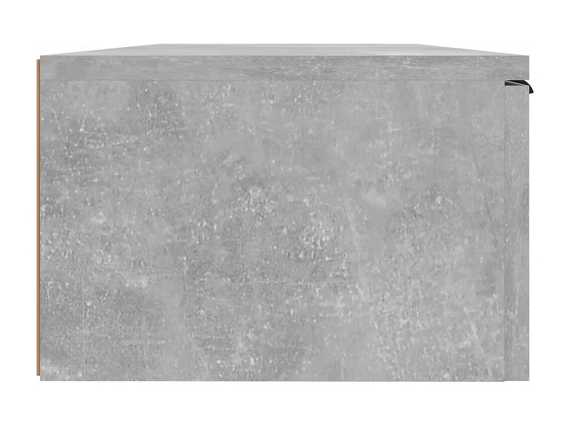 Armoires murales 2 pcs Gris béton 68x30x20 cm Bois d'ingénierie