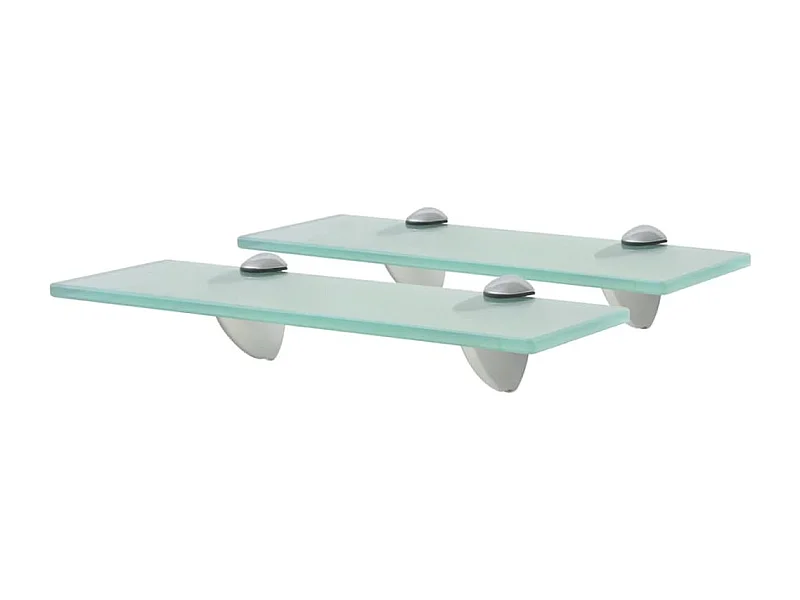 Mensole Galleggianti 2 pz in Vetro 30x10 cm 8 mm