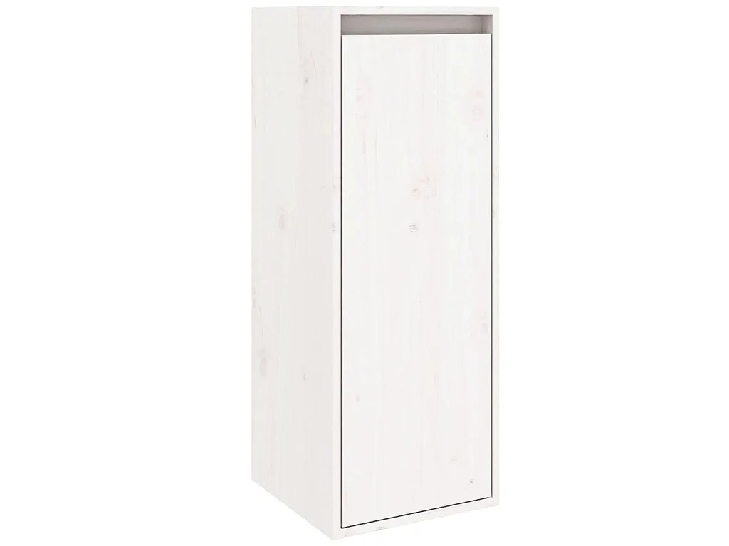 Pensile Bianco 30x30x80 cm in Legno Massello di Pino