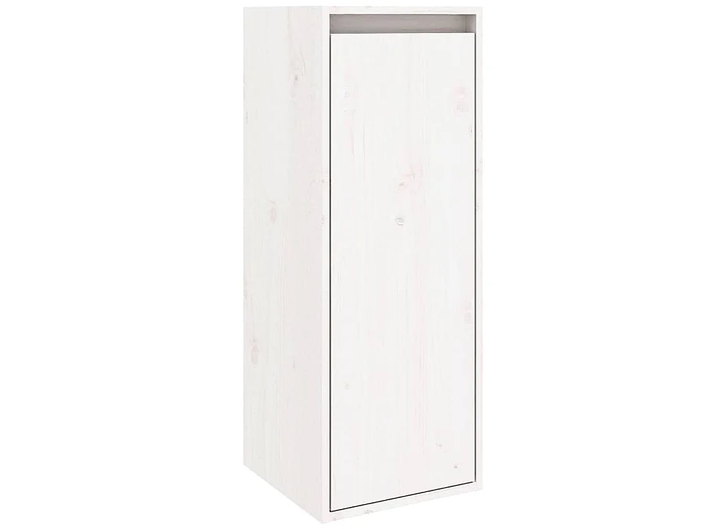 Armoire murale Blanc 30x30x80 cm Bois de pin massif