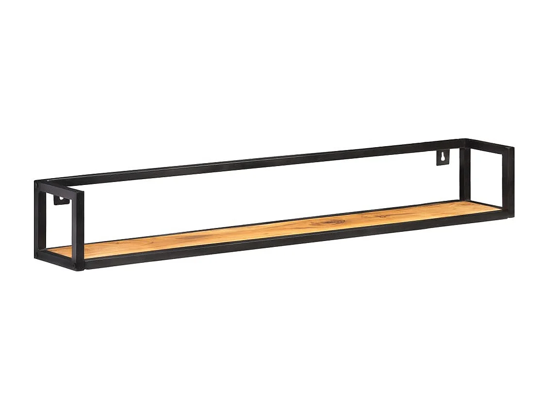 Étagères murales 2 pcs 120 cm Bois d'acacia massif