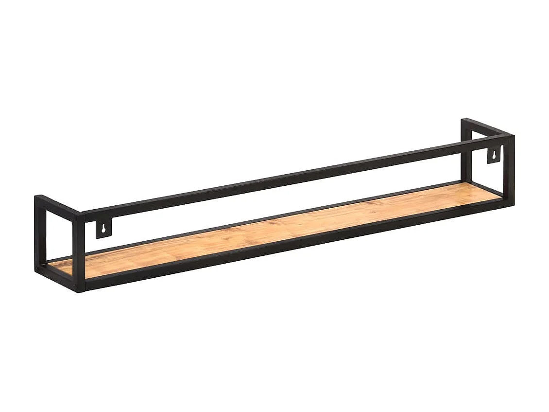 Étagères murales 2 pcs 120 cm Bois d'acacia massif