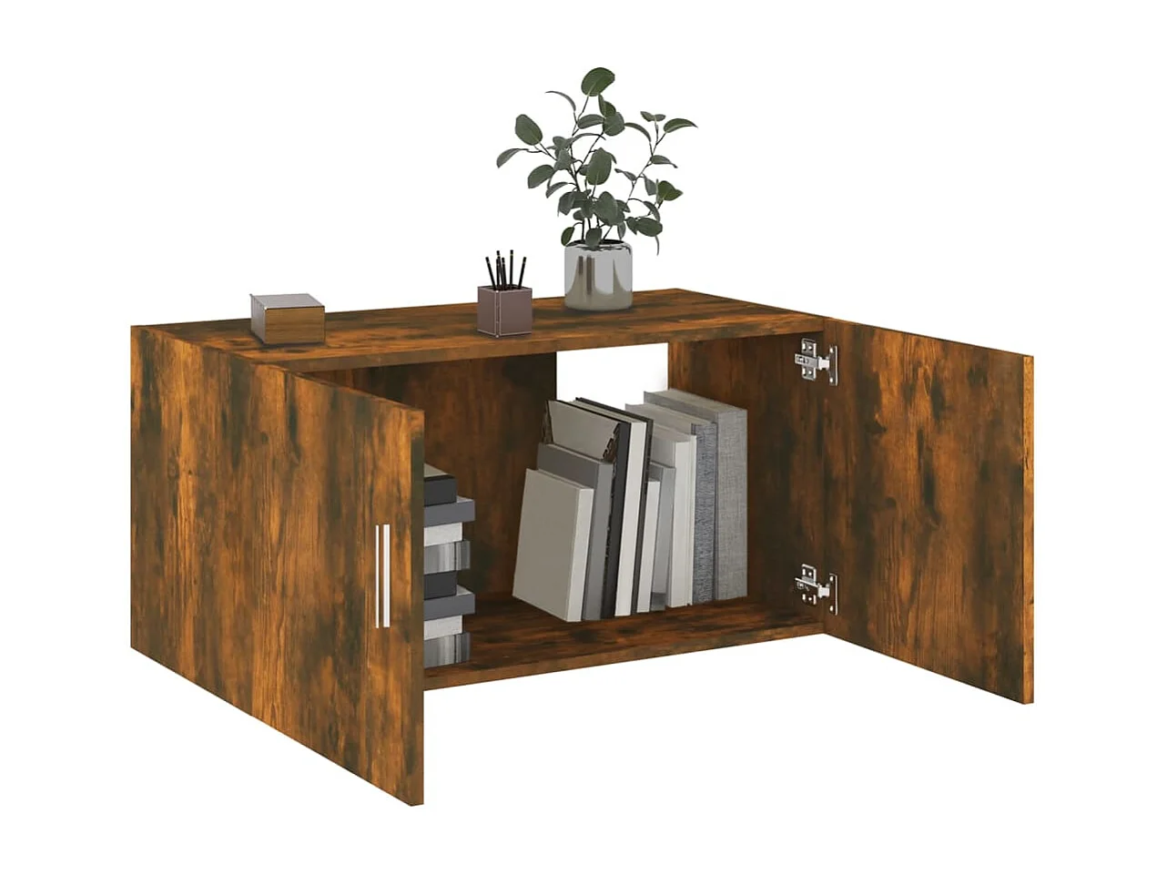 Armoire murale Chêne fumé 80x39x40 cm Bois d'ingénierie