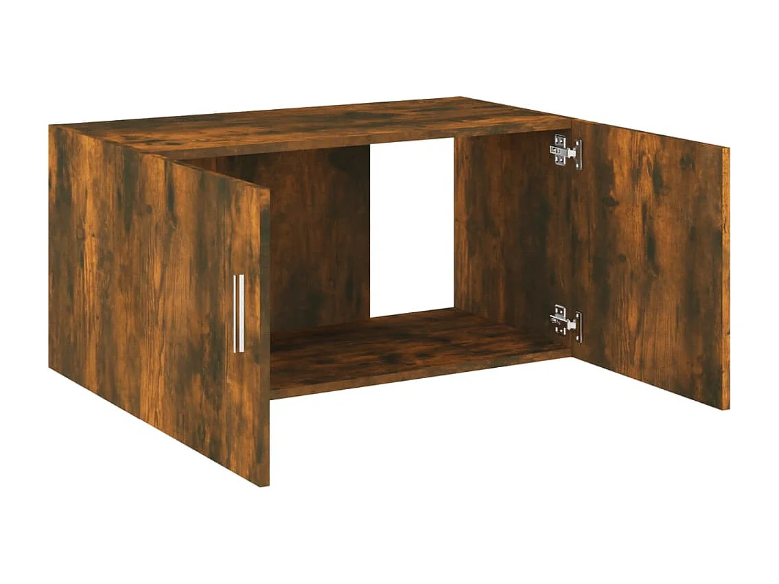 Armoire murale Chêne fumé 80x39x40 cm Bois d'ingénierie