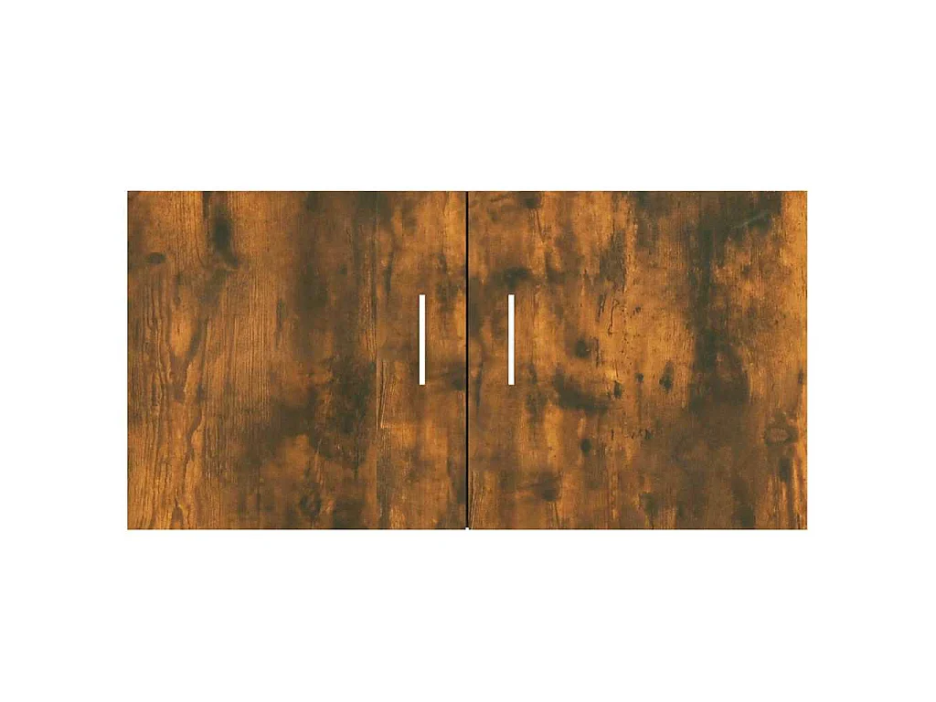 Hangkast 80x39x40 cm bewerkt hout gerookt eikenkleurig