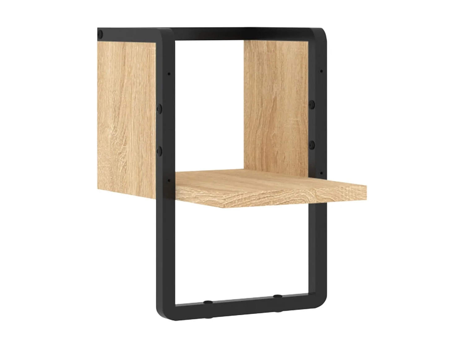 Étagère murale avec barre chêne sonoma 20x25x30 cm