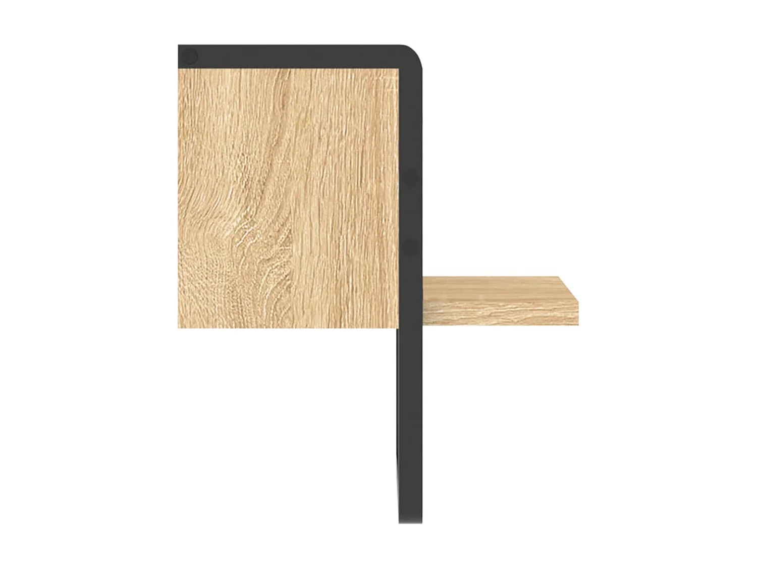 Étagère murale avec barre chêne sonoma 20x25x30 cm