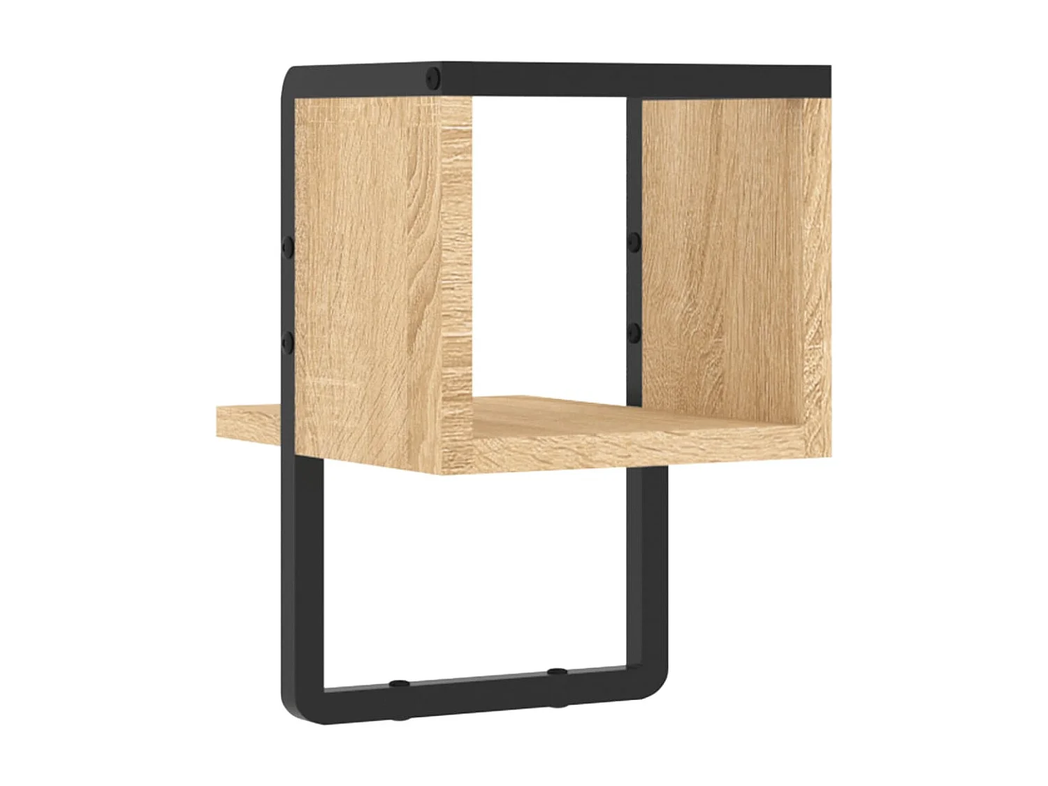 Étagère murale avec barre chêne sonoma 20x25x30 cm