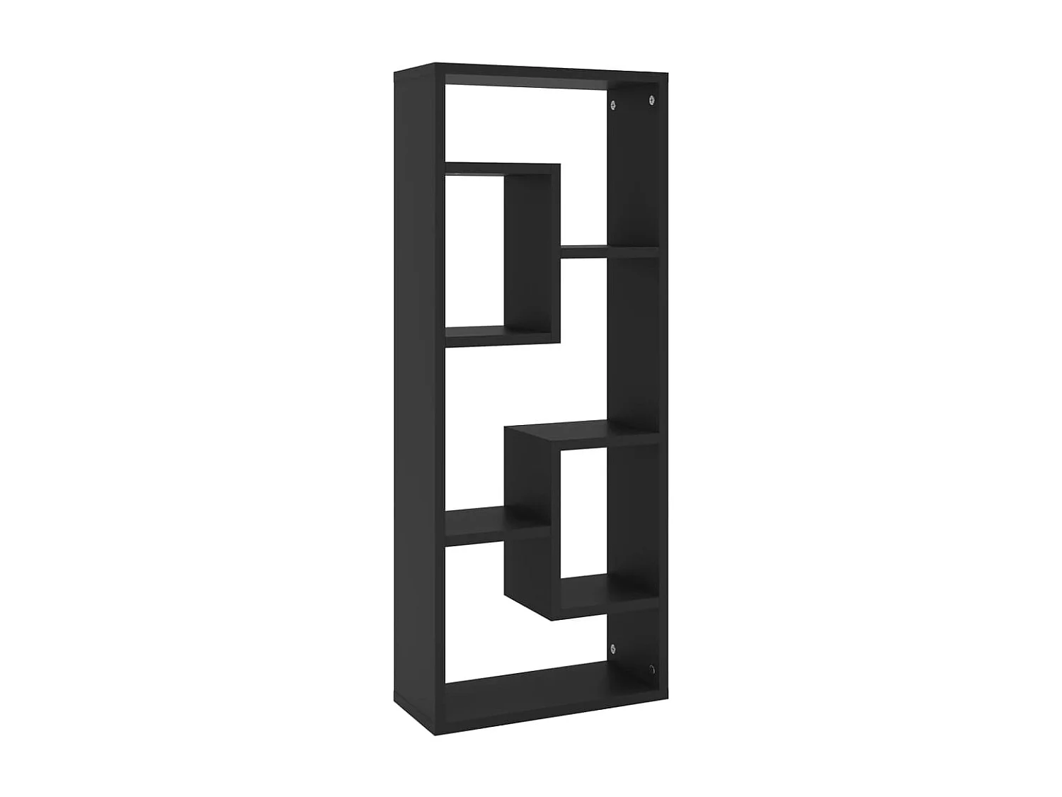 Étagère murale Noir 36x16x90 cm Bois d'ingénierie