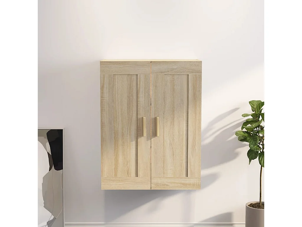 Wandkast 69,5x32,5x90 cm bewerkt hout sonoma eikenkleurig