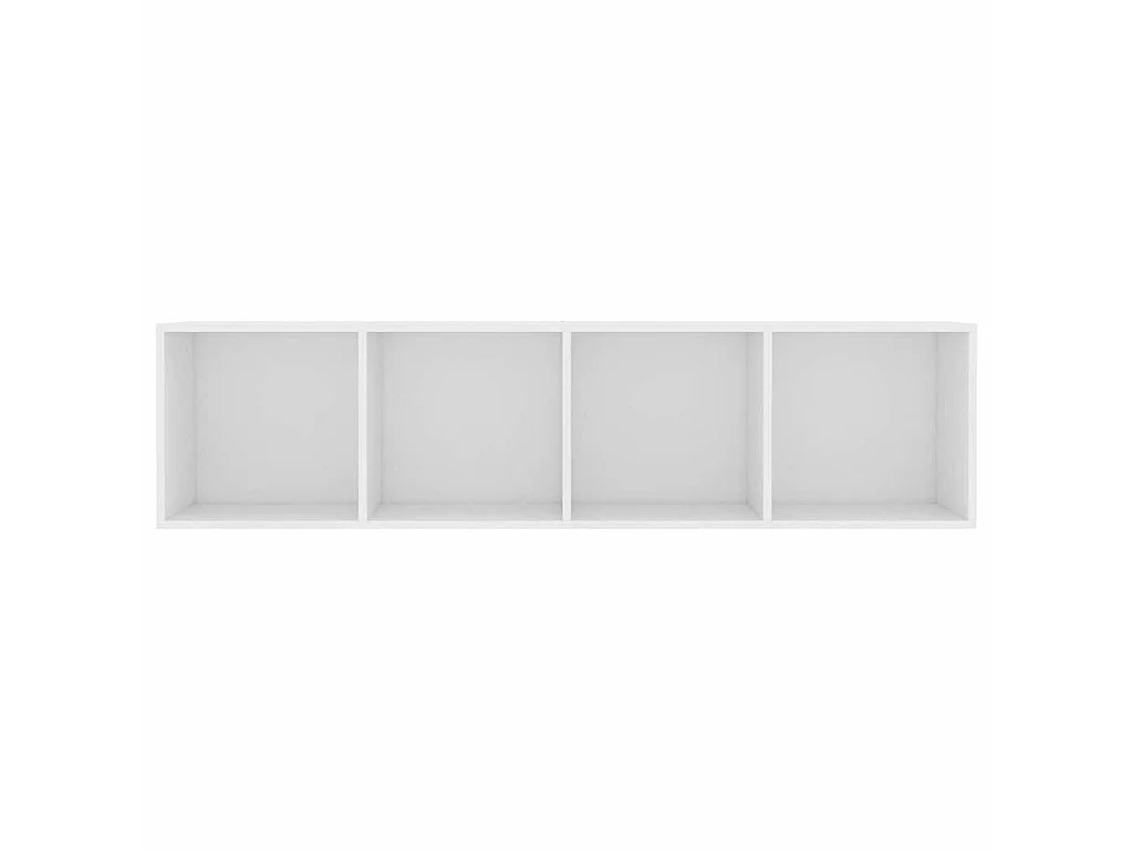 Bibliothèque/Meuble TV Blanc 143x30x36 cm
