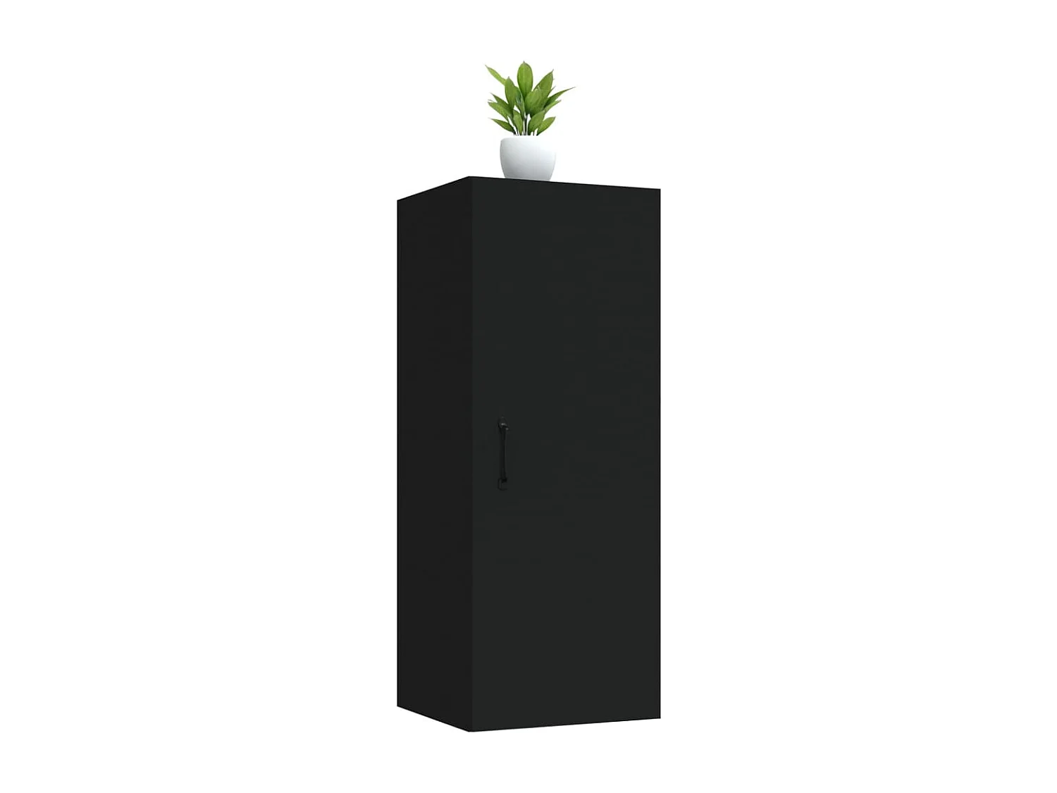 Armoire murale suspendue Noir 34,5x34x90 cm Bois d'ingénierie