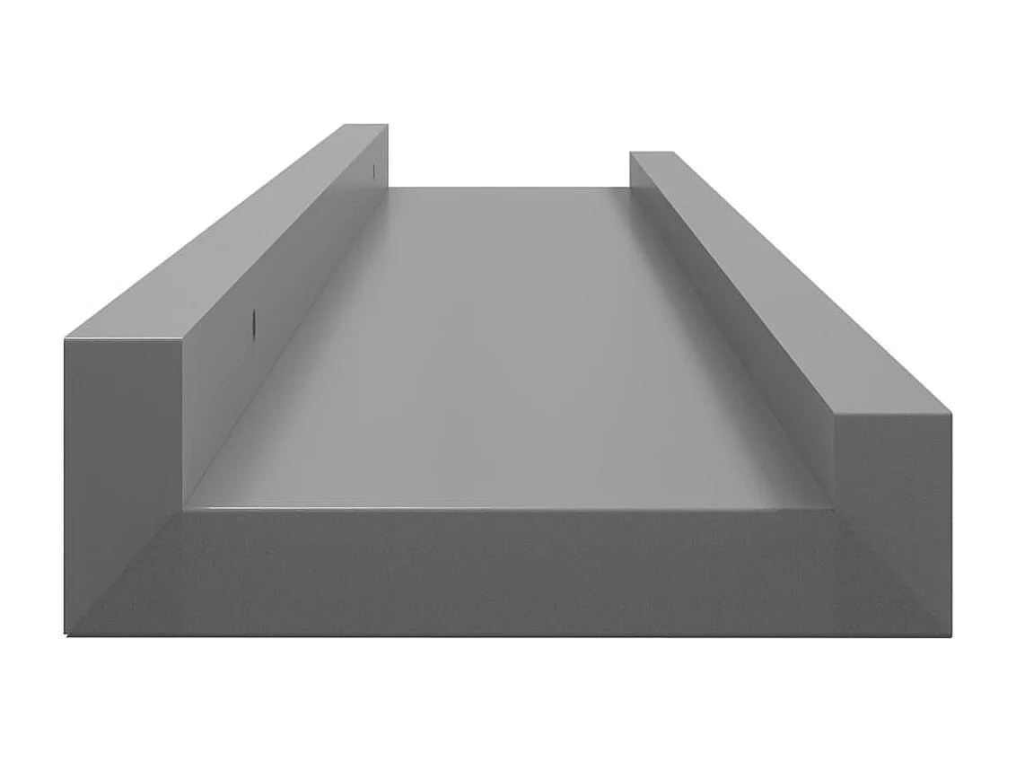 Wandschappen 4 st 60x9x3 cm grijs