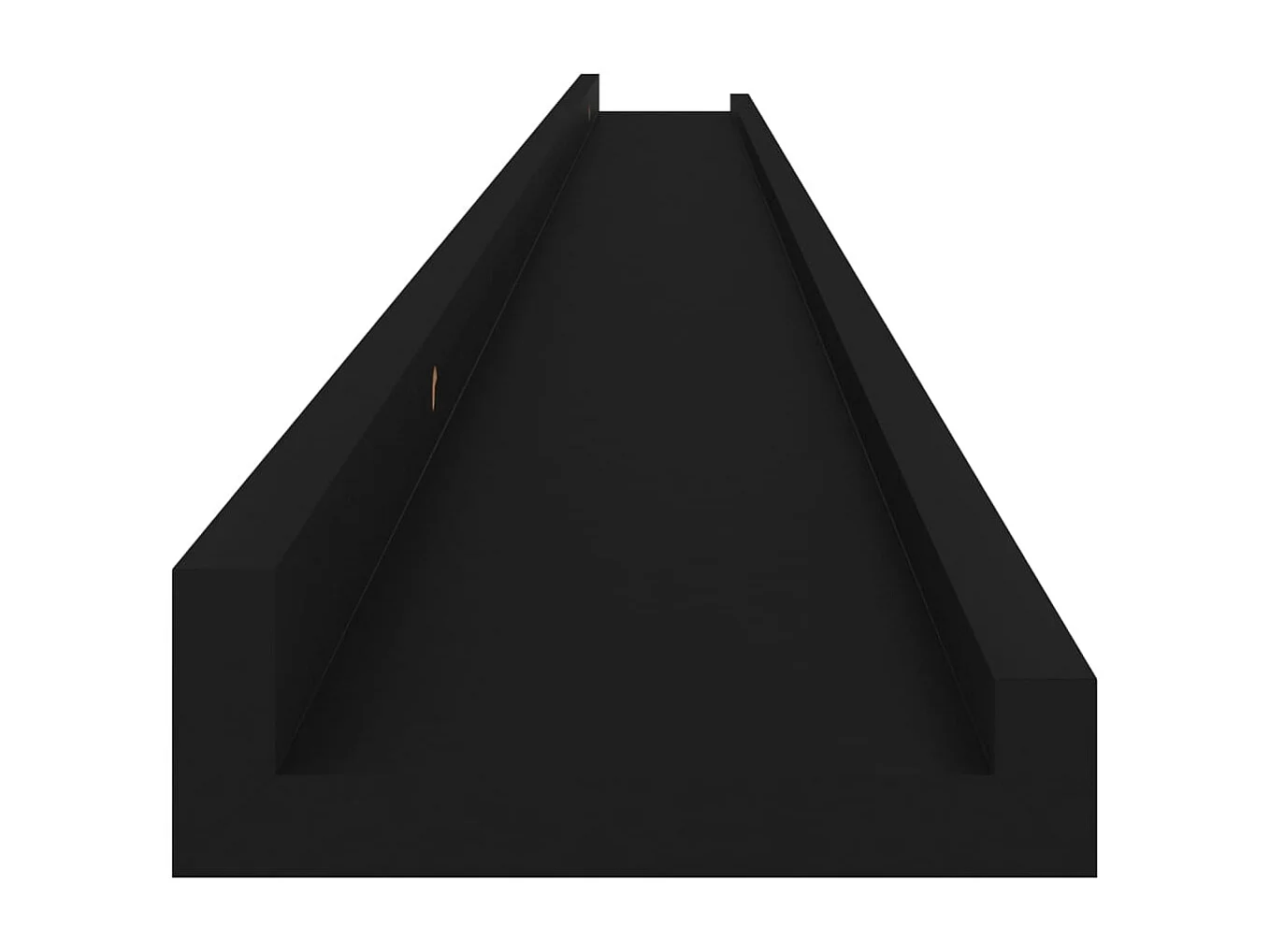 Prateleiras de parede 4 pcs 115x9x3 cm preto
