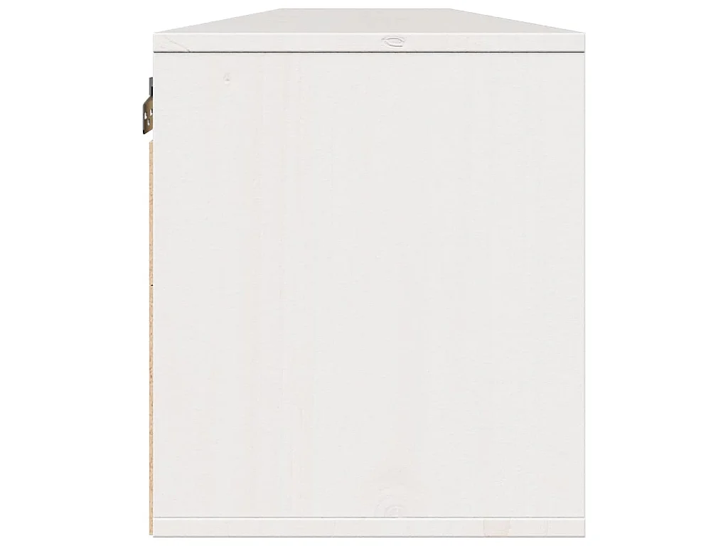 Armoires murales 2 pcs Blanc 100x30x35 cm Bois de pin massif