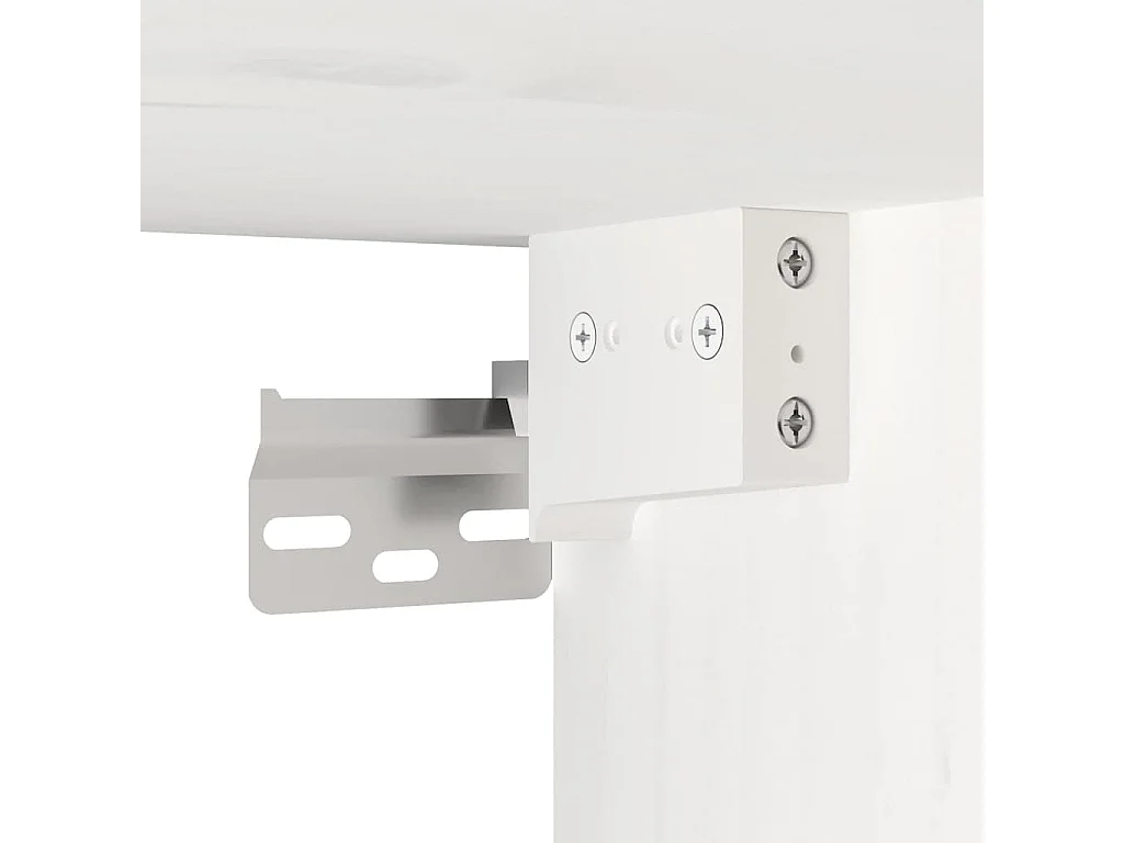Armoires murales 2 pcs Blanc 100x30x35 cm Bois de pin massif