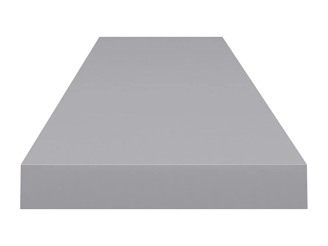 Estante flotante de pared MDF gris 120x23,5x3,8 cm