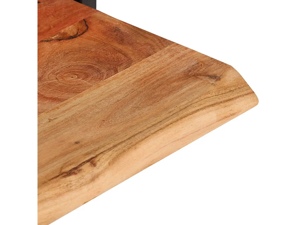 Étagères murales 2 pcs 80x25x35 cm Bois d'acacia et acier