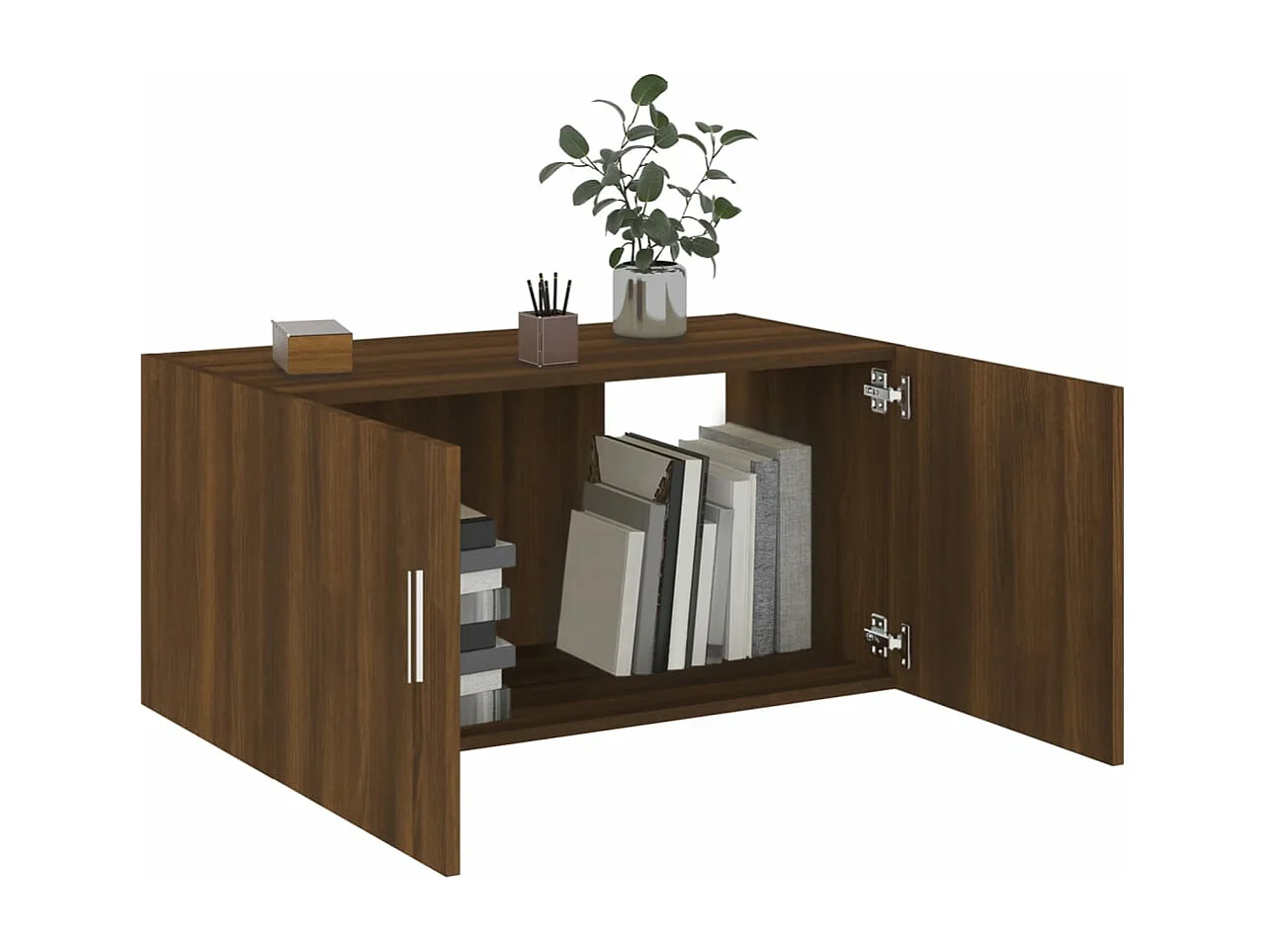 Armário de parede 80x39x40 cm madeira proc. carvalho castanho