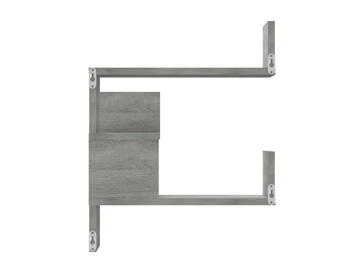 Étagères d'angle murales 2 pcs Sonoma gris 40x40x50 cm Bois