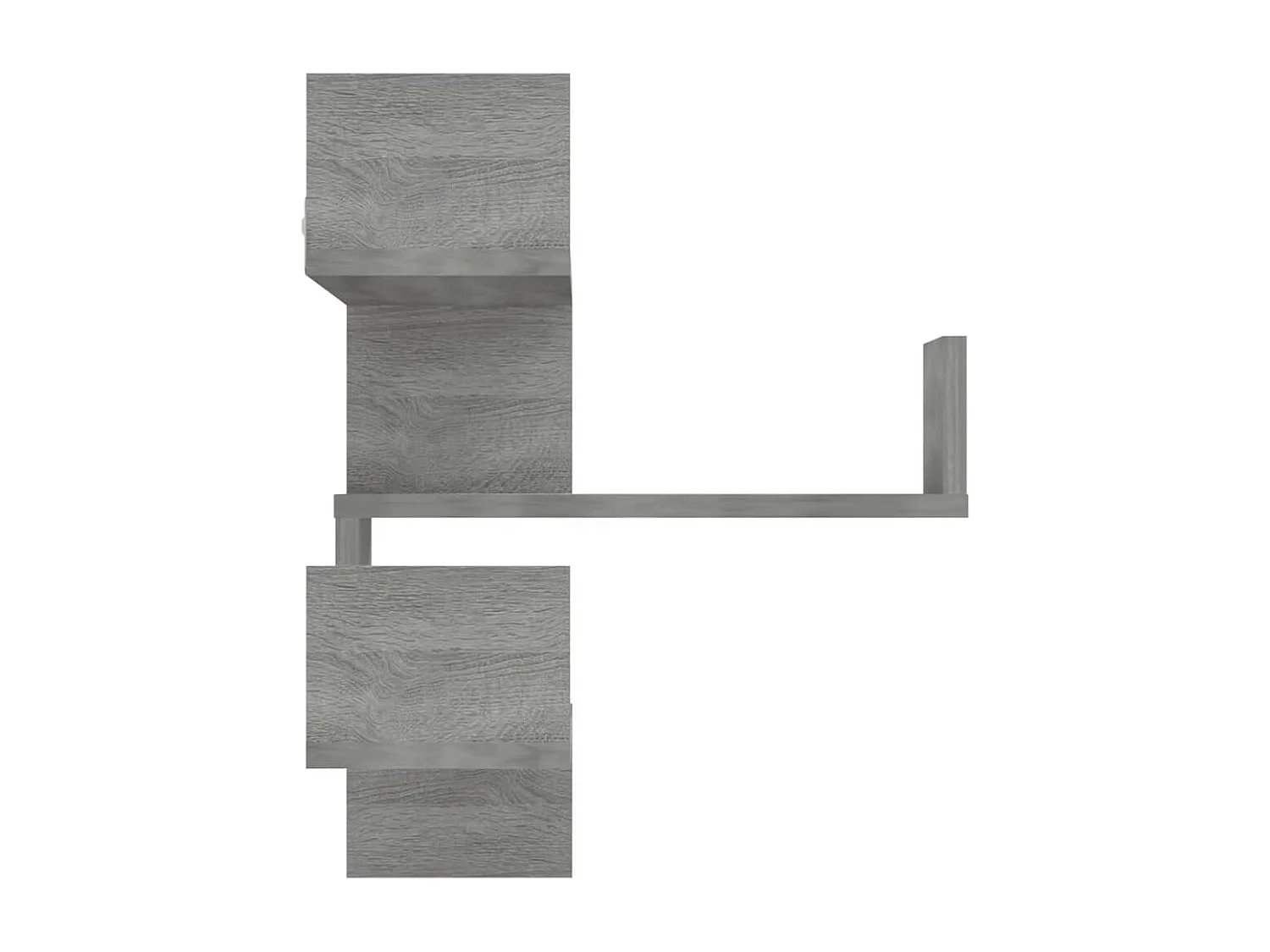 Étagères d'angle murales 2 pcs Sonoma gris 40x40x50 cm Bois