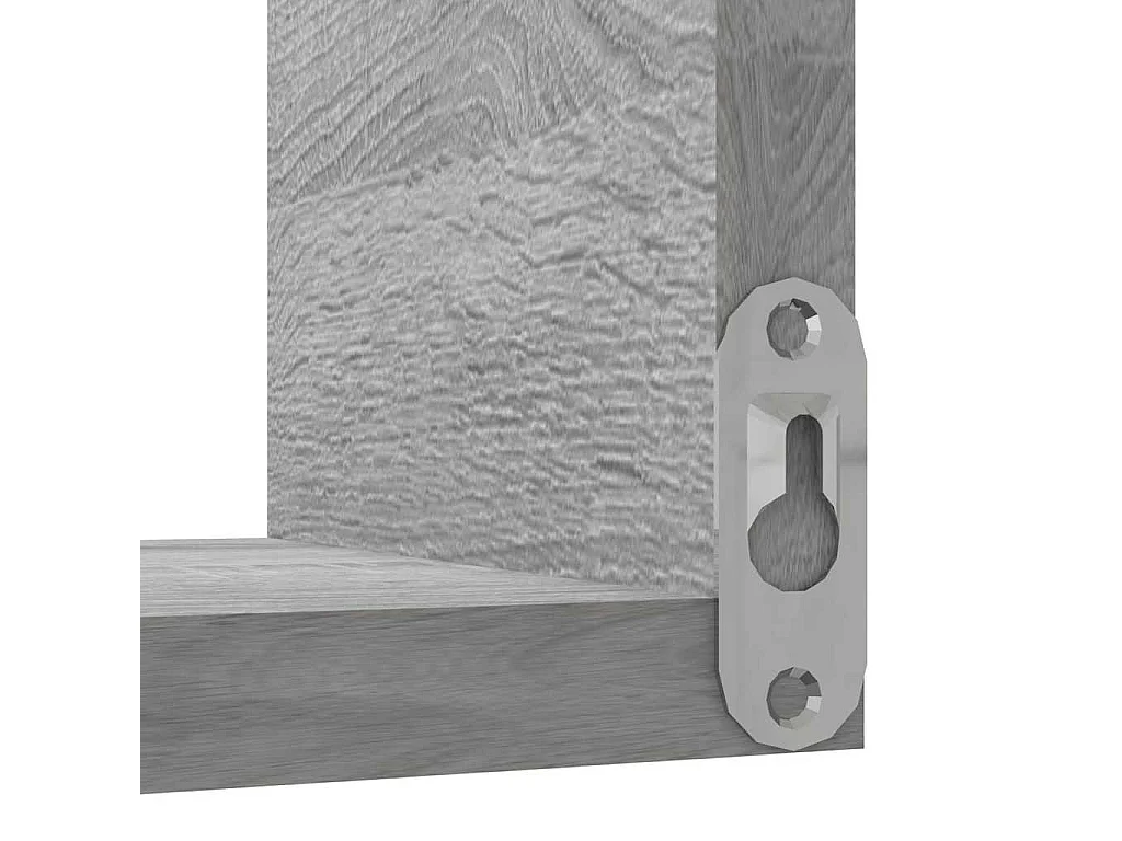 Étagères d'angle murales 2 pcs Sonoma gris 40x40x50 cm Bois