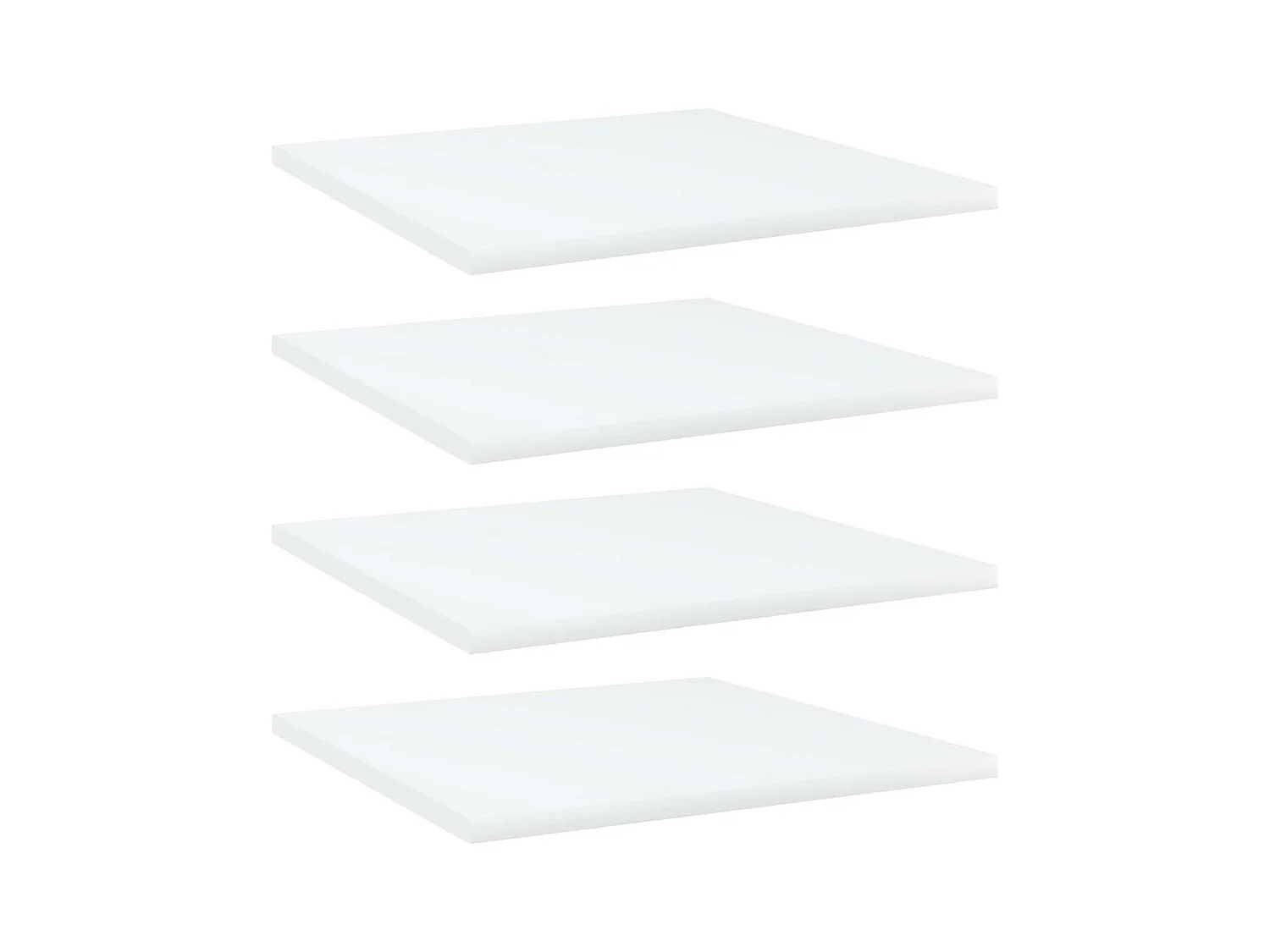 Bücherregal-Bretter 4 Stk. Weiß 40x40x1,5 cm Holzwerkstoff