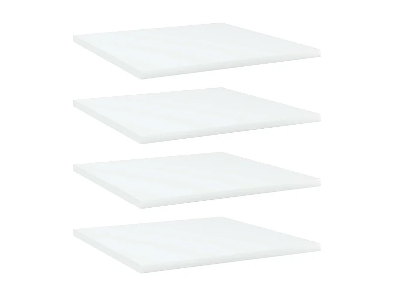 Prateleiras para estante 4 pcs 40x40x1,5cm contraplacado branco