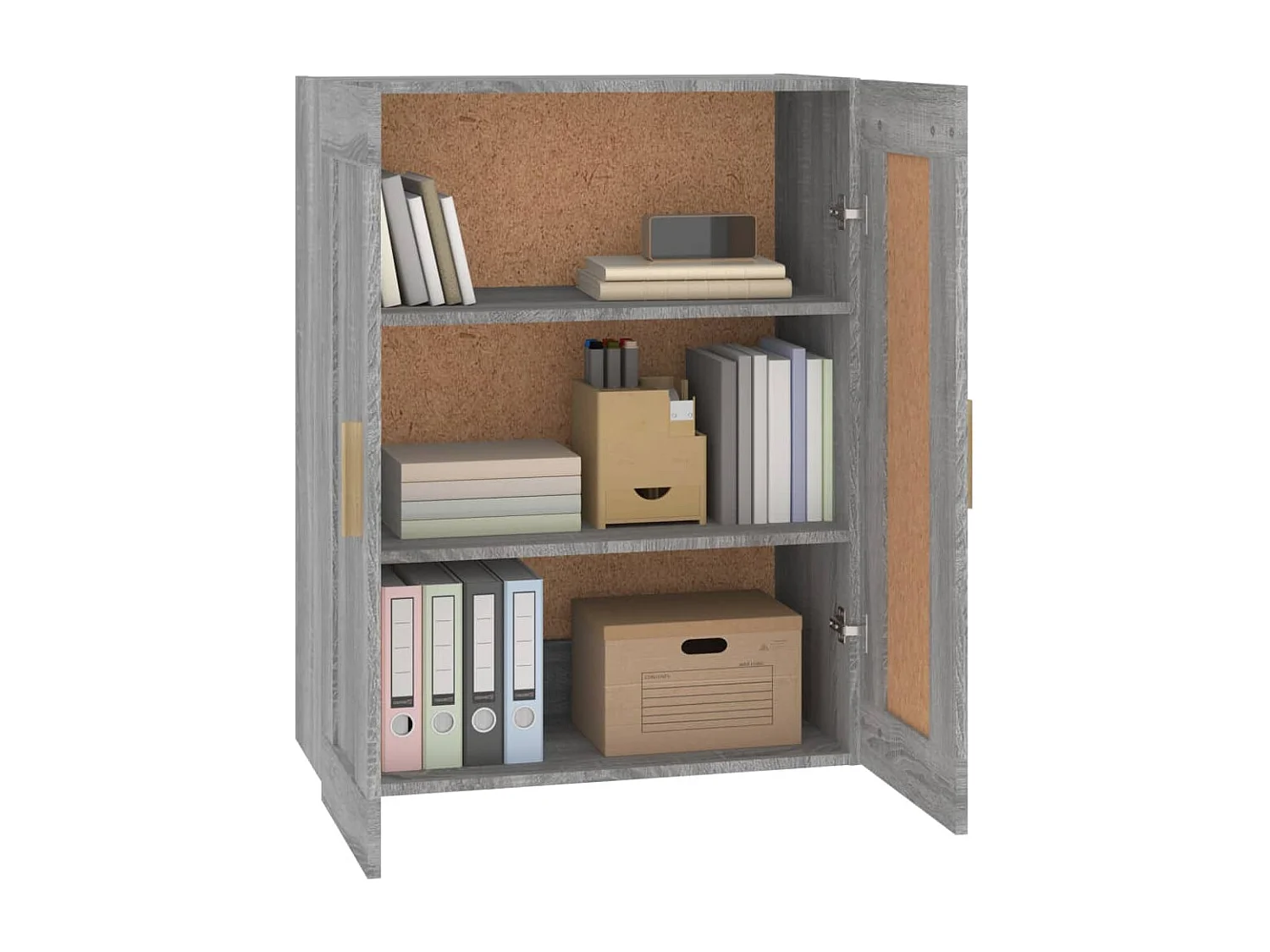 Wandschrank Grau Sonoma 69,5x32,5x90 cm Holzwerkstoff