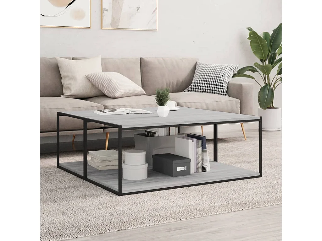 Wandregale 4 Stk. Grau Sonoma 100x50x1,5 cm Holzwerkstoff