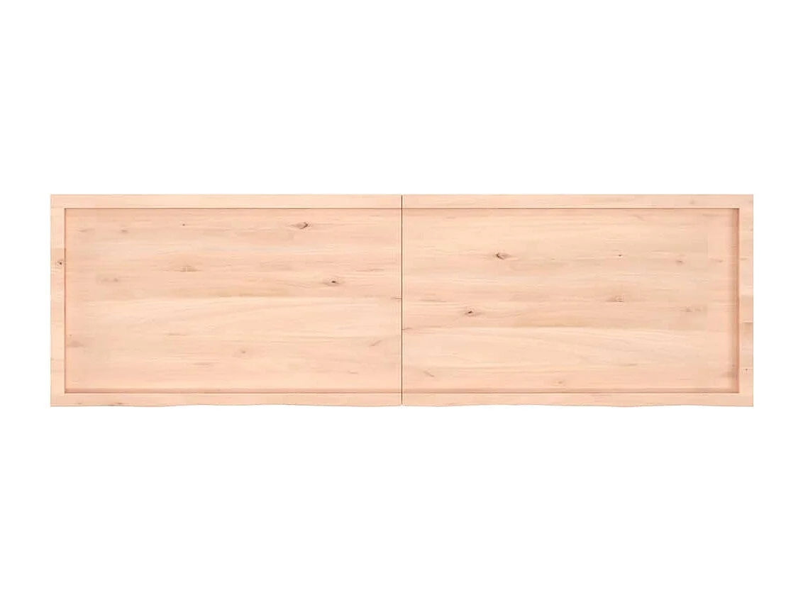 Étagère murale 200x60x(2-6) cm bois de chêne massif non traité