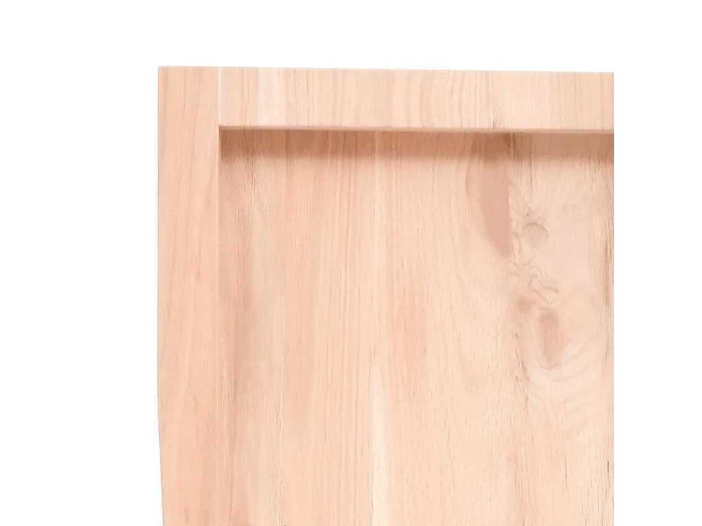 Étagère murale 200x60x(2-6) cm bois de chêne massif non traité