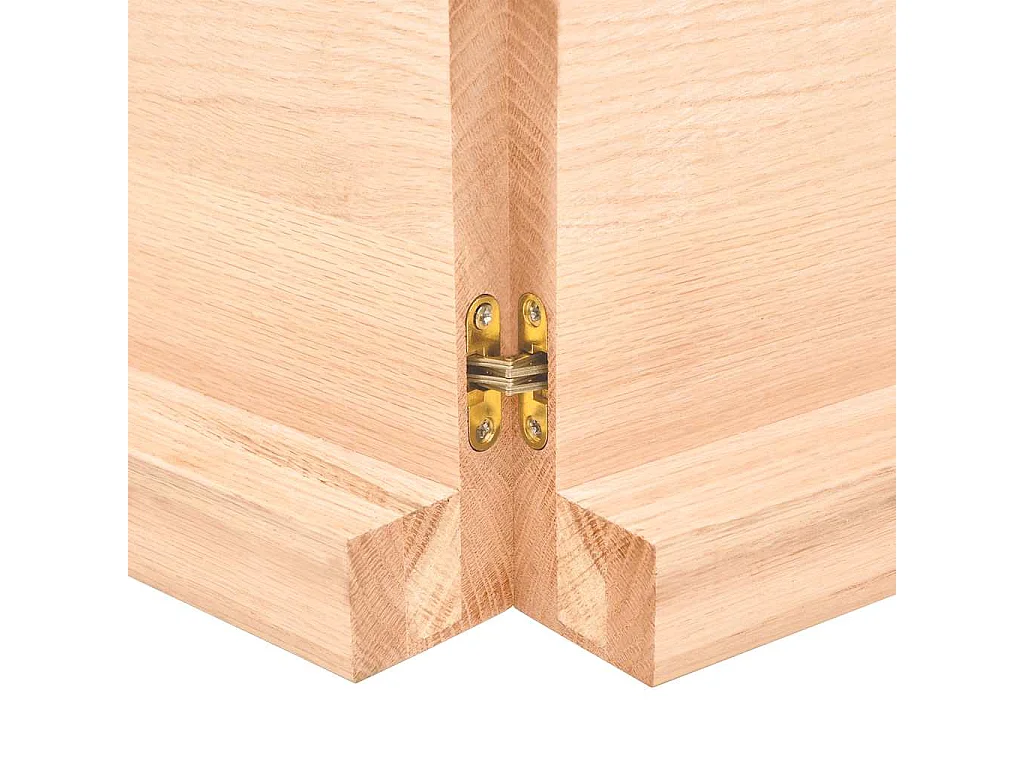 Étagère murale 200x60x(2-6) cm bois de chêne massif non traité