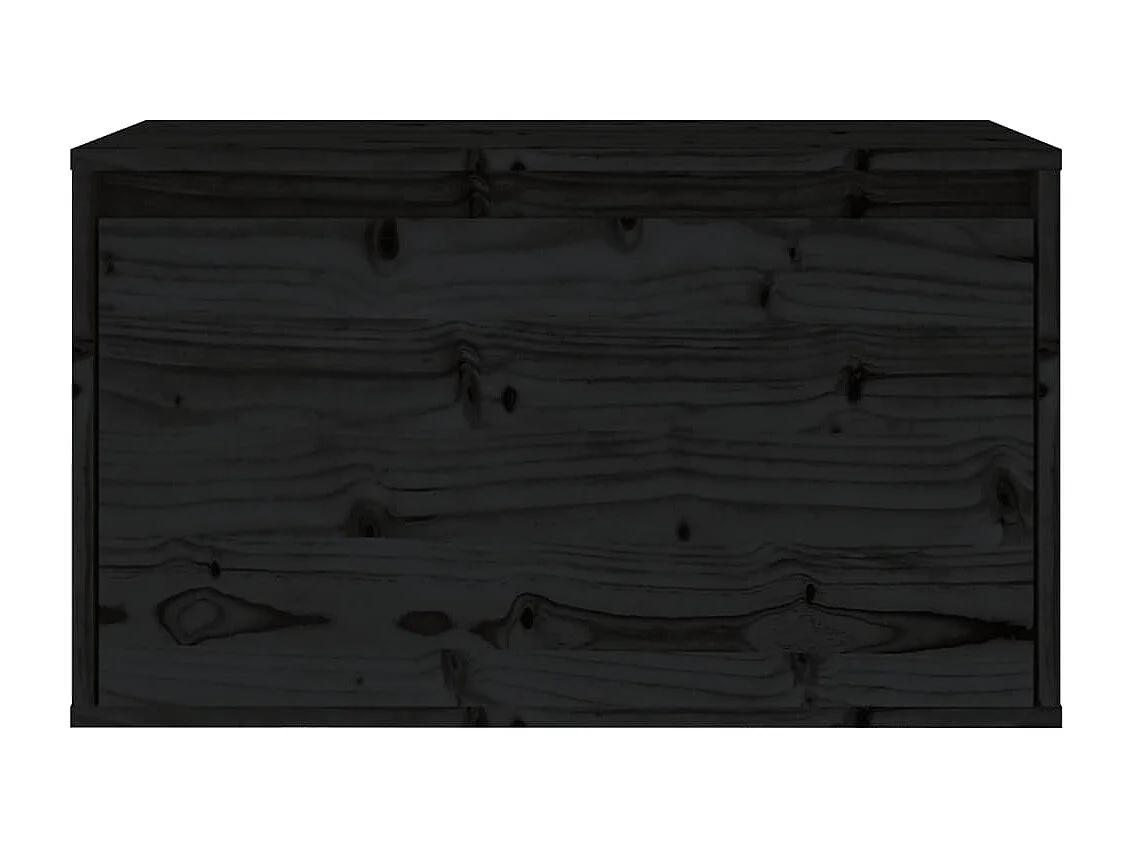 Armário de parede 60x30x35 cm madeira de pinho maciça preto