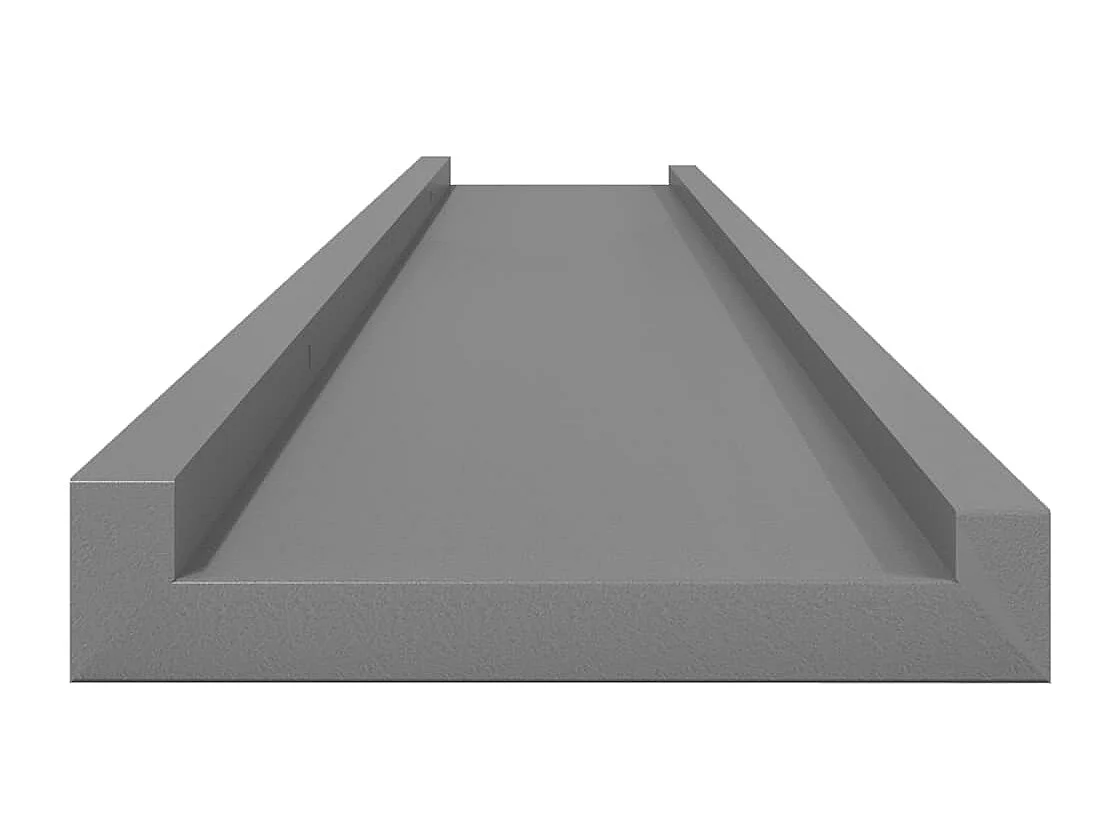 Wandschappen 4 st 115x9x3 cm grijs