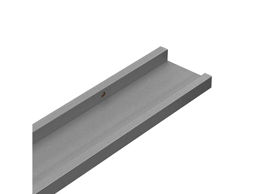 Wandschappen 4 st 115x9x3 cm grijs