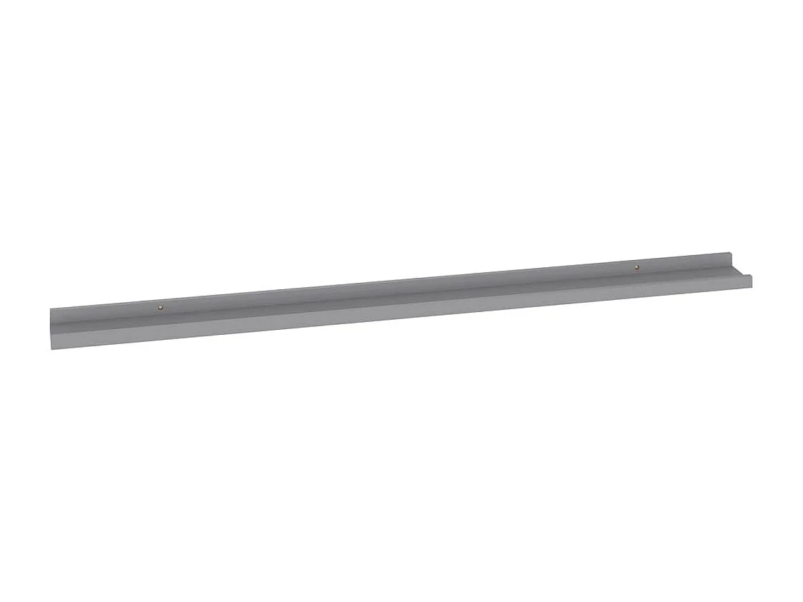 Wandschappen 4 st 115x9x3 cm grijs