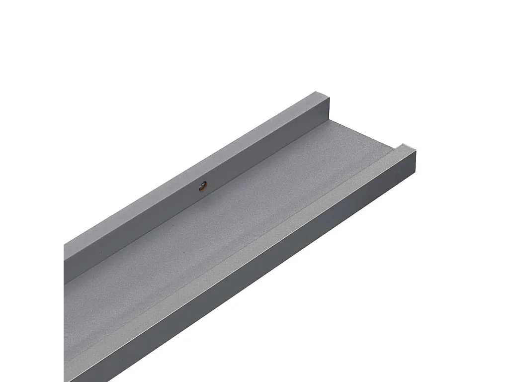 Wandschappen 4 st 115x9x3 cm grijs