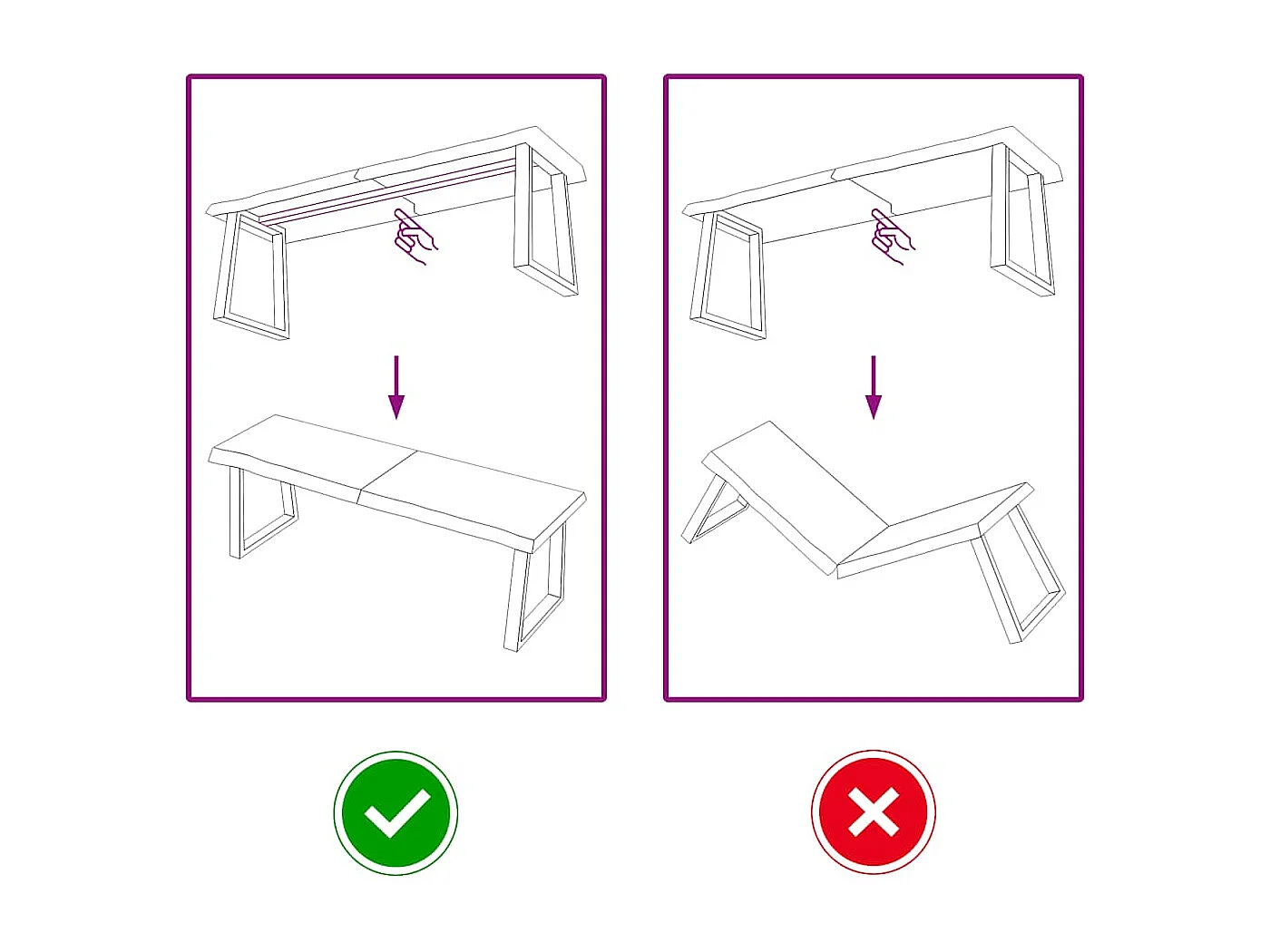 Étagère murale marron foncé bois chêne massif traité