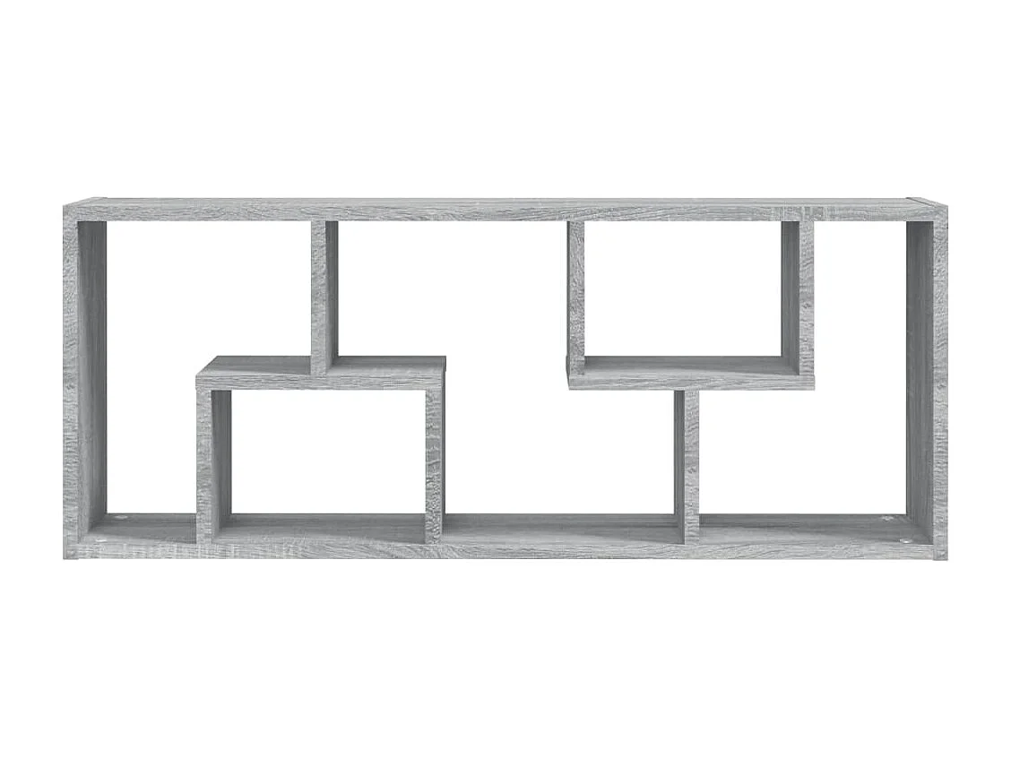 Étagère murale Sonoma gris 36x16x90 cm Bois d'ingénierie