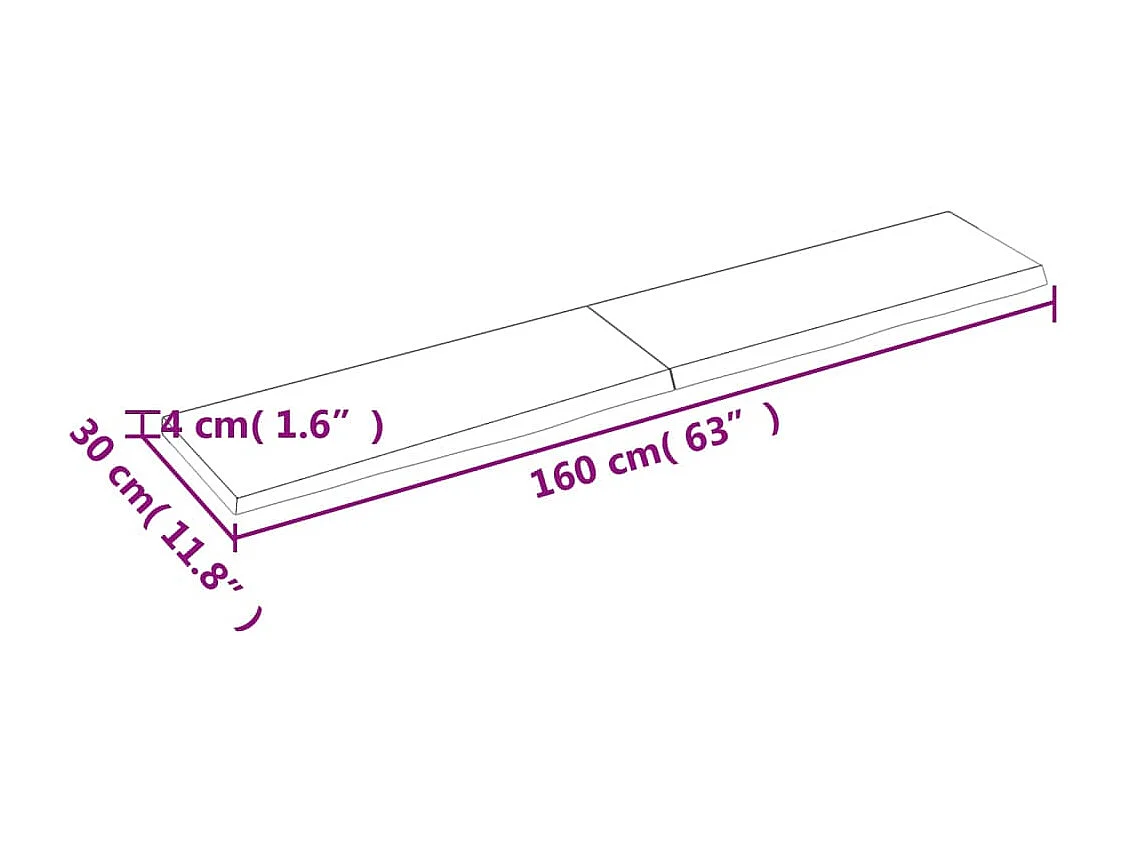 Prateleira de parede carvalho tratado castanho-escuro