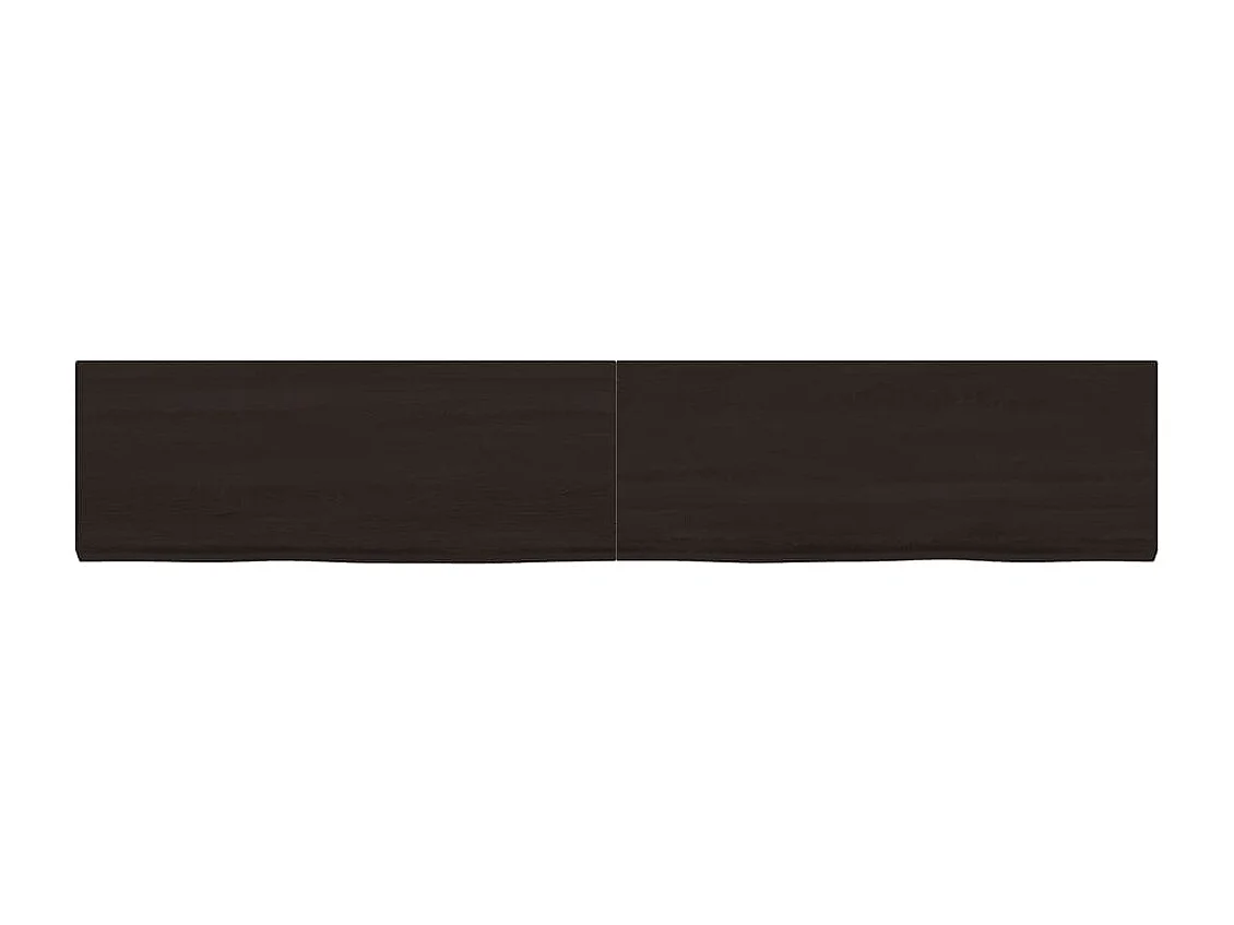 Prateleira de parede carvalho tratado castanho-escuro