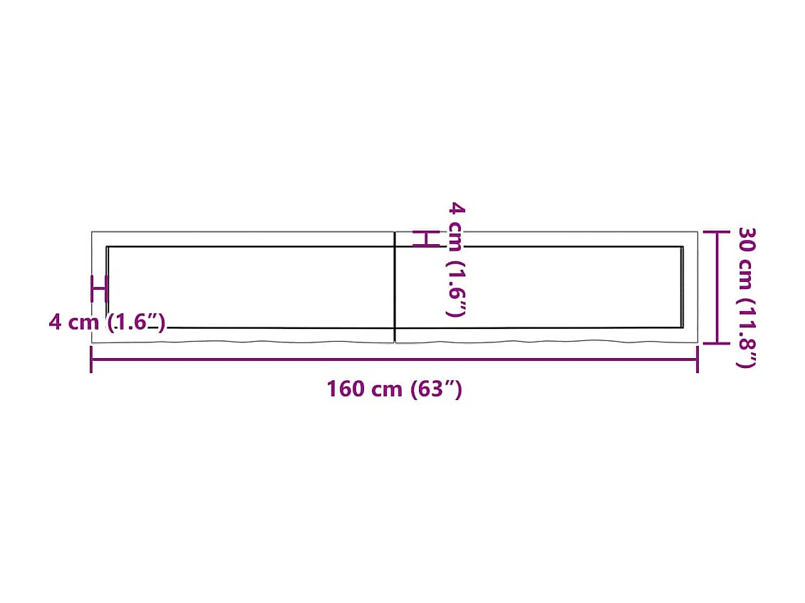 Prateleira de parede carvalho tratado castanho-escuro