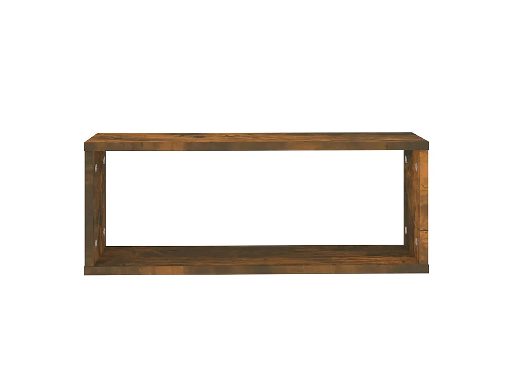 Étagères murales cube 6 pcs Chêne fumé 60x15x23 cm Bois