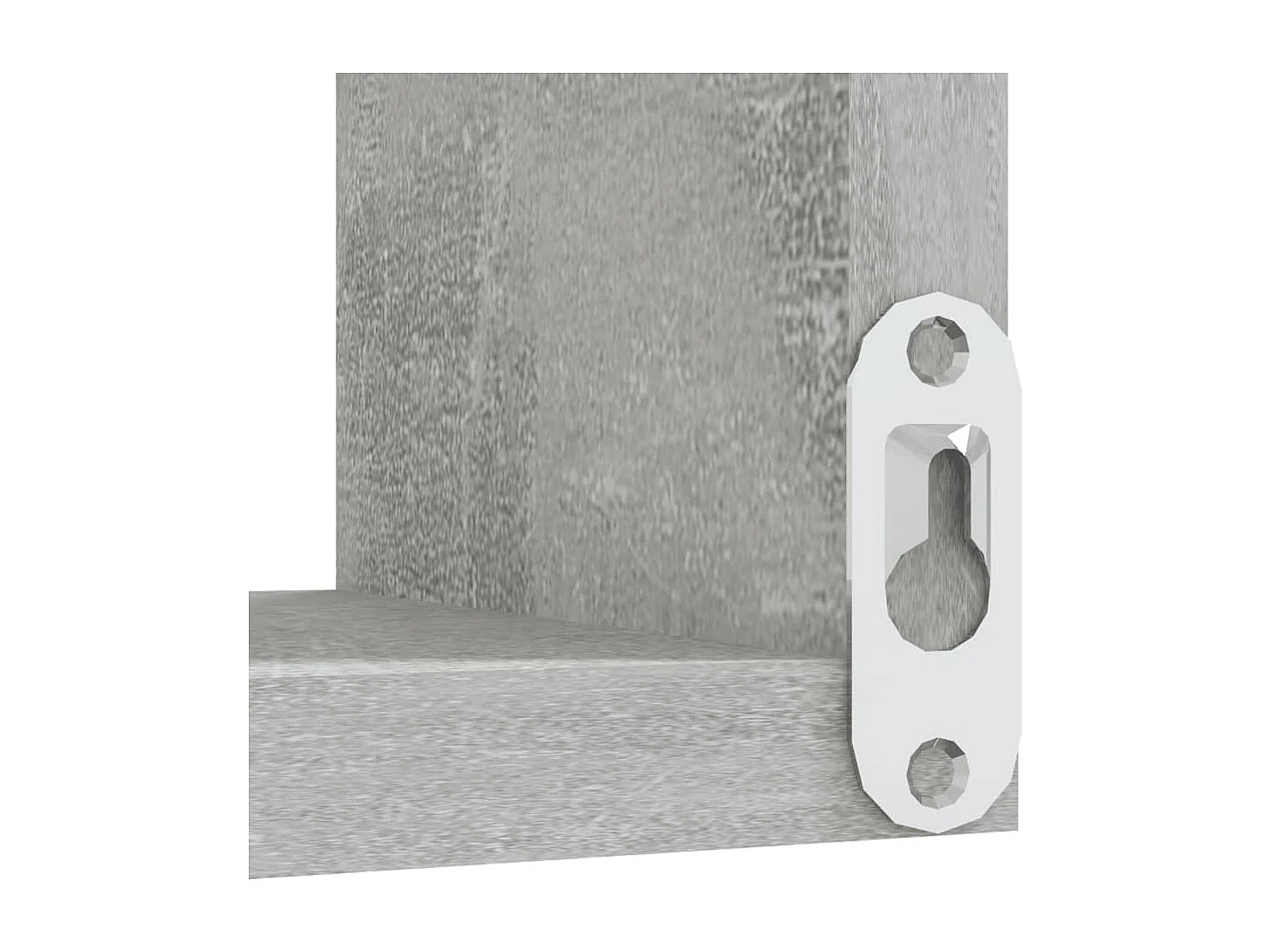 Étagères murales d'angle 2 pcs Gris béton Bois d’ingénierie