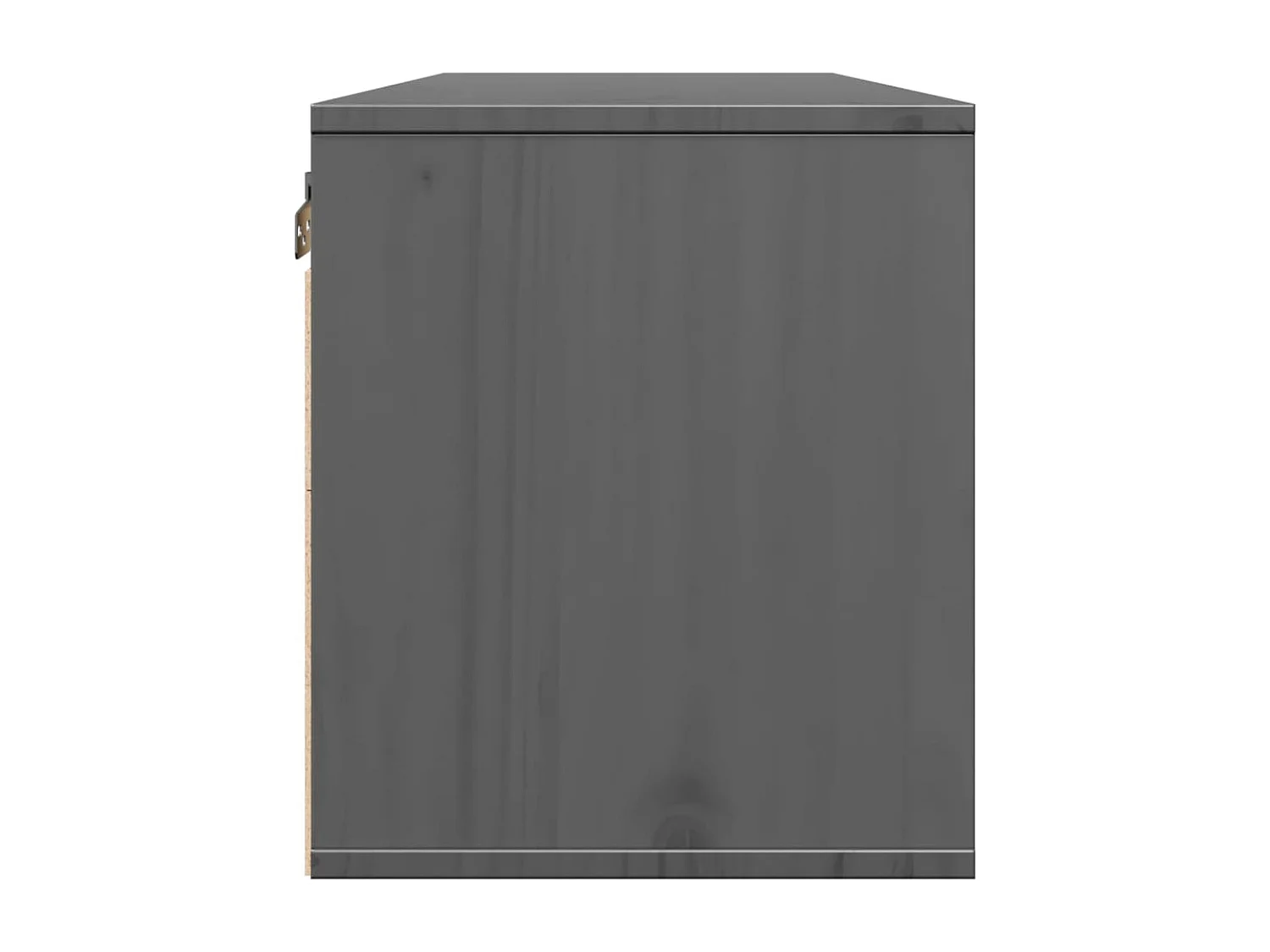 Armários de parede 2 pcs 45x30x35 cm pinho maciço cinza