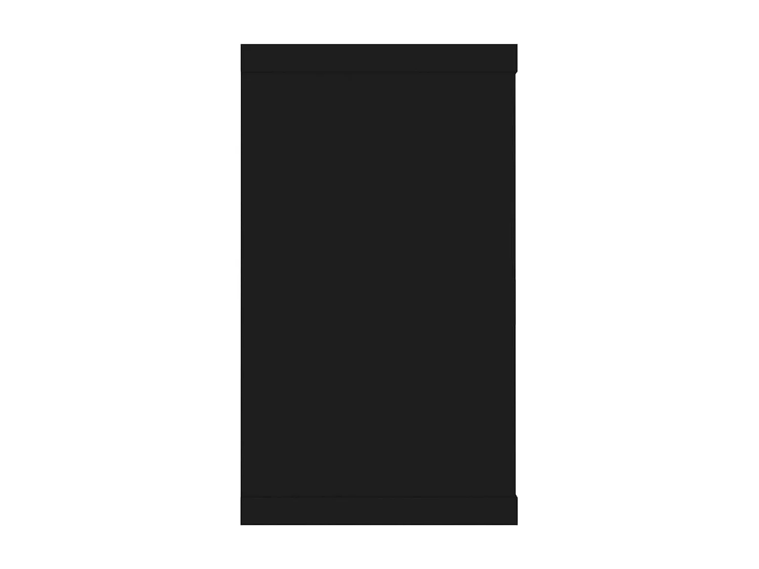 Estantes parede cúbicas 2 pcs deriv. madeira 80x15x26,5cm preto