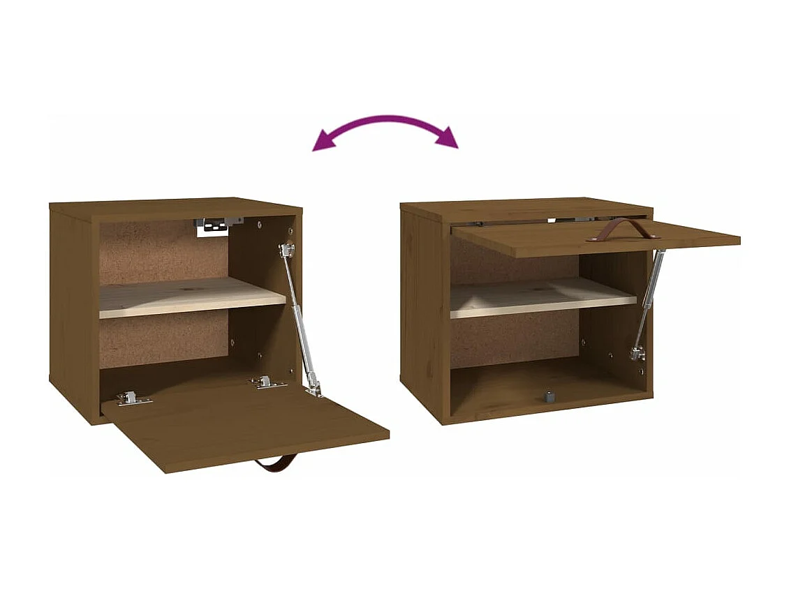 Pensile ambra 40x30x35 cm in Legno Massello di Pino