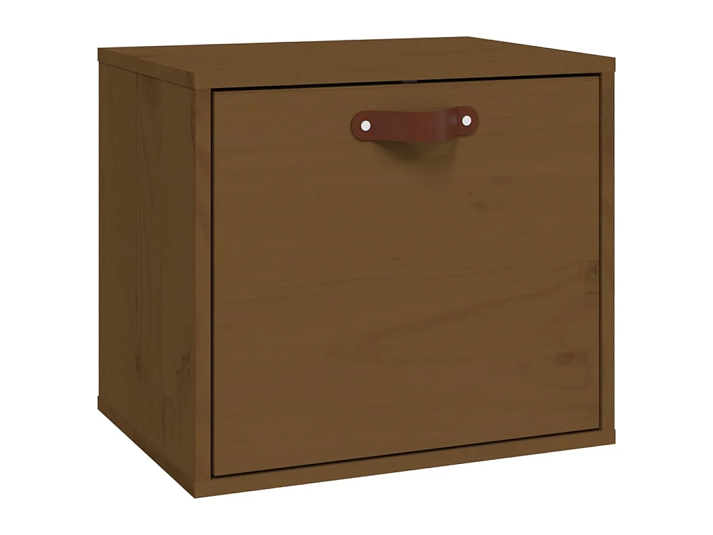 Wandschrank Honigbraun 40x30x35 cm Massivholz Kiefer